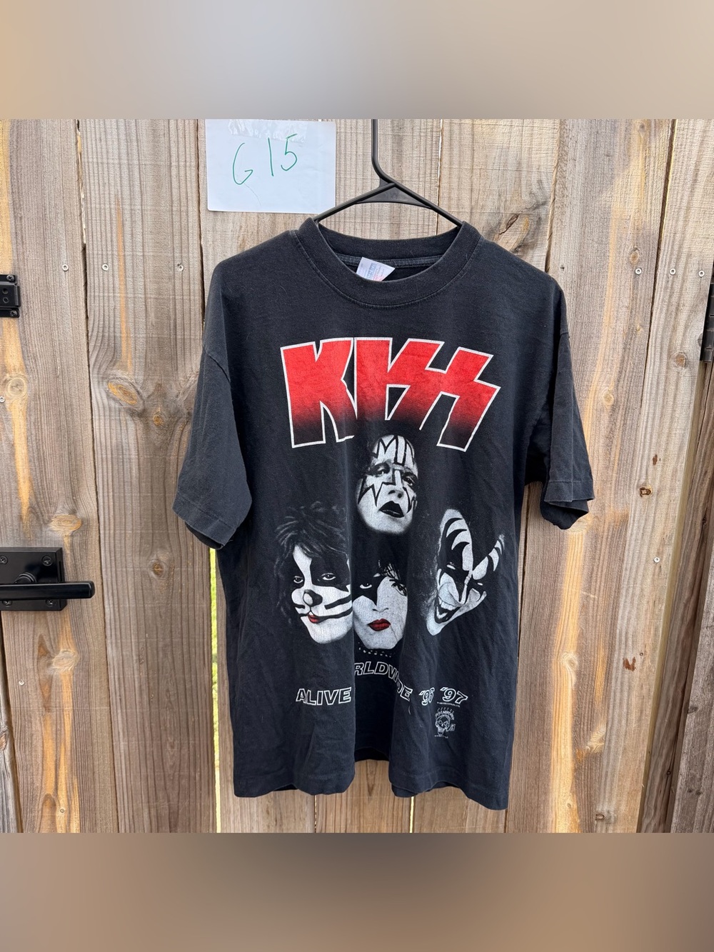 Vintage 90s Kiss Alive Worldwide 1996 97 I Got the Best Tour Band T-Shirt Size